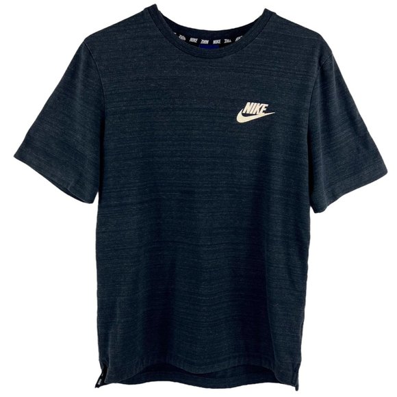 Vintage Nike Single Stitch 50/50 Charcoal Gray Swoosh T-Shirt Men S - Picture 1 of 12